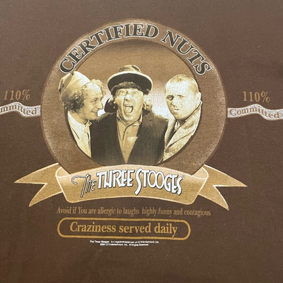 Vintage Three Stooges Movie 04’ Promo T-Shirt - Picture 2 of 8